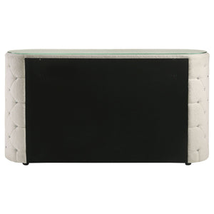 Sonya 6-drawer Upholstered Bedroom Dresser Ivory