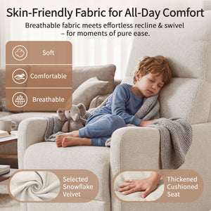 Manual Swivel Rocker Recliner Chair