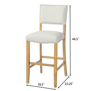 Barstools With Rivet Decoration - Set of 2