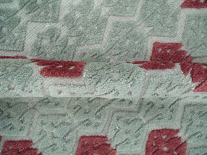 7x10 Hand Knotted Gray, Red and Blue Traditional  Wool Rug