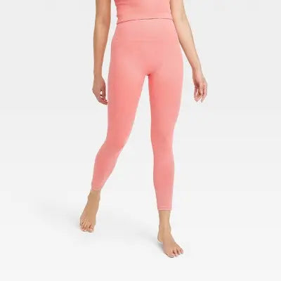 All In Motion Women's High Waist Seamless Yoga Fitness 7/8 Leggings