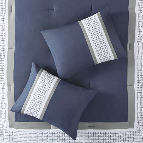 8 piece queen embroidered comforter set - Tuesday Morning - Quilts & Comforters
