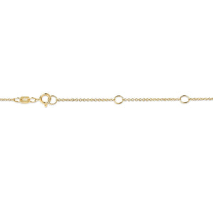 14K Gold Lab Grown Diamond Modern Bezel-Set Solitaire 16"-18" Pendant Necklace (F-G Color, VS2-SI1 Clarity)