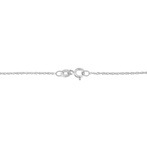 .925 Sterling Silver 1/3 Cttw Diamond Framed Open Cross 18" Pendant Necklace (J-K Color, I2-I3 Clarity)