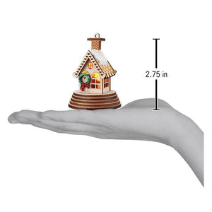 Illuminated Elf Cottage Christmas Ornament