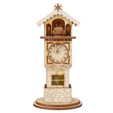 Ginger Clock Tower Ornament with Light-Up Feature