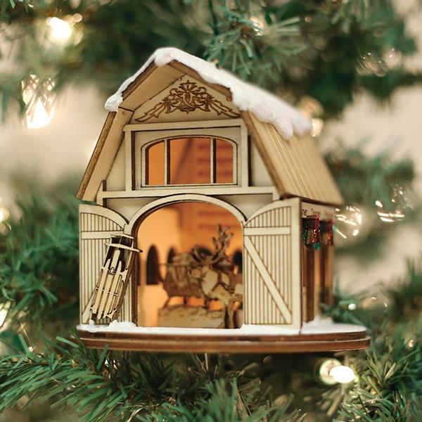 Santa's-Reindeer-Barn-Christmas-Ornaments