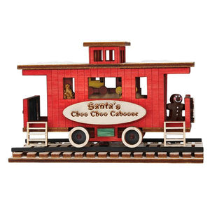 Santa's Choo Choo Caboose Christmas Ornament