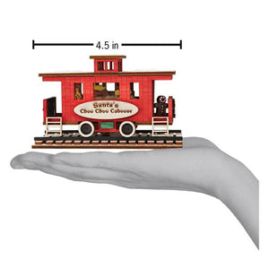 Santa's Choo Choo Caboose Christmas Ornament