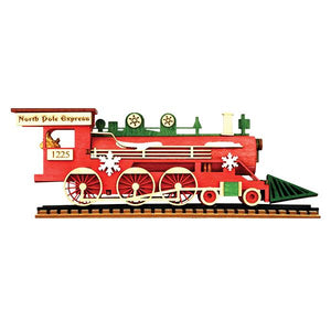 Santa's NP Express Engine Christmas Ornament