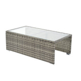 8 Piece Patio Sectional Wicker Rattan Outdoor Sofa Set with Storage Box