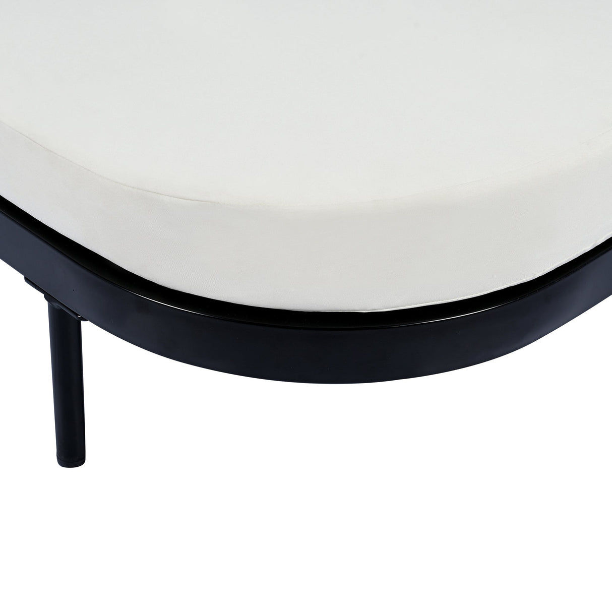 TREXM Outdoor Daybed with Adjustable Backrest