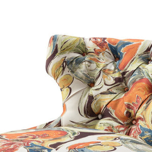 Erika - Accent Chair With Printed Upholstery - Multi
