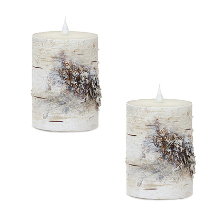 Led-birch-designer-candle-with-remote-(set-of-2)-Candles
