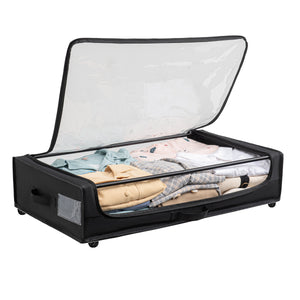 Set of 2 Under-Bed Rolling Storage Containers
