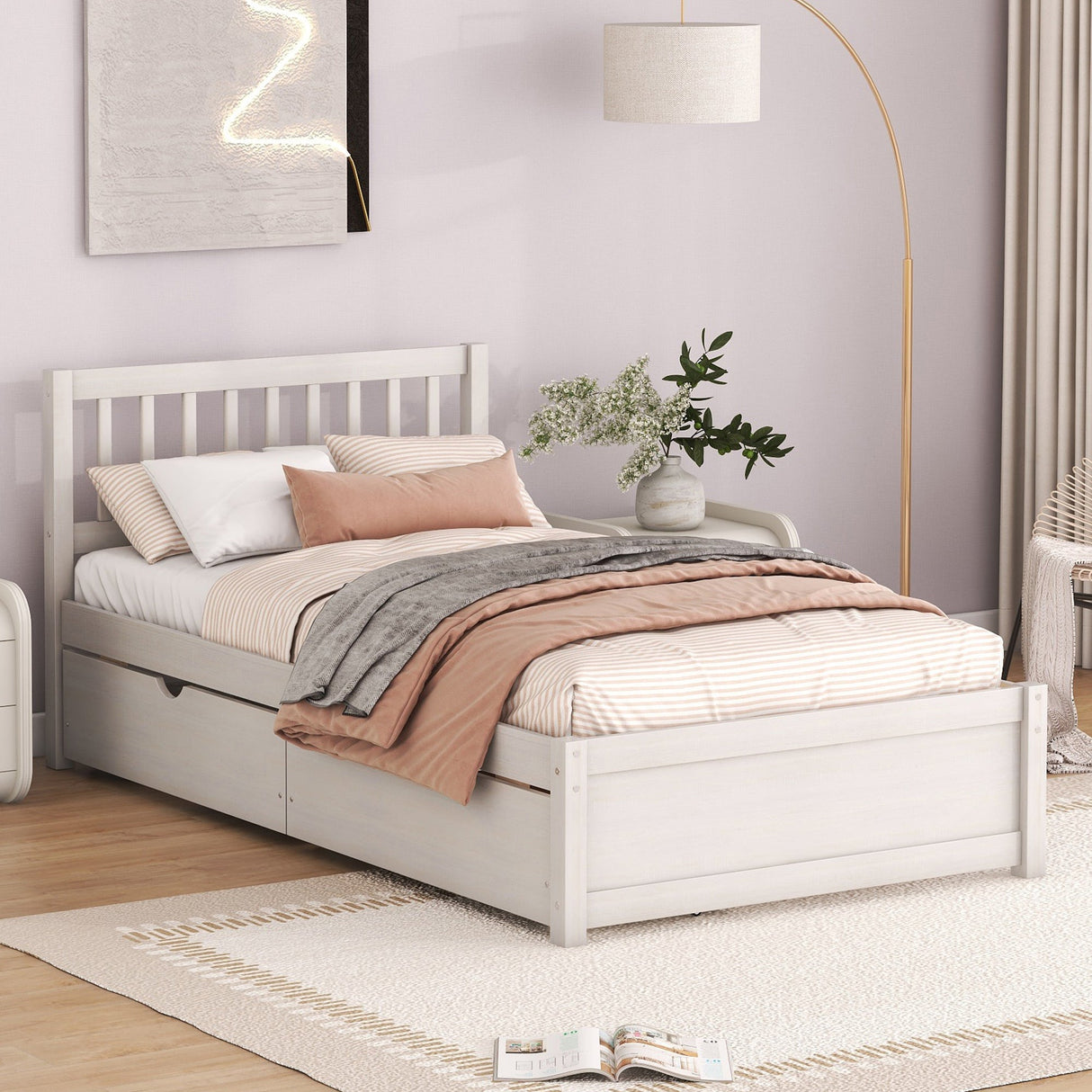 The Modern Storage Twin Bed Frame – Streamlined Design Meets Practical Elegance