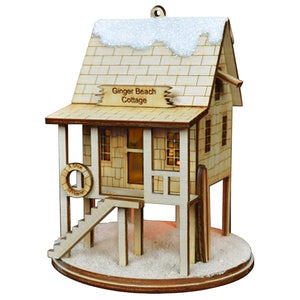 Ginger Beach Cottage Lighted Miniature House
