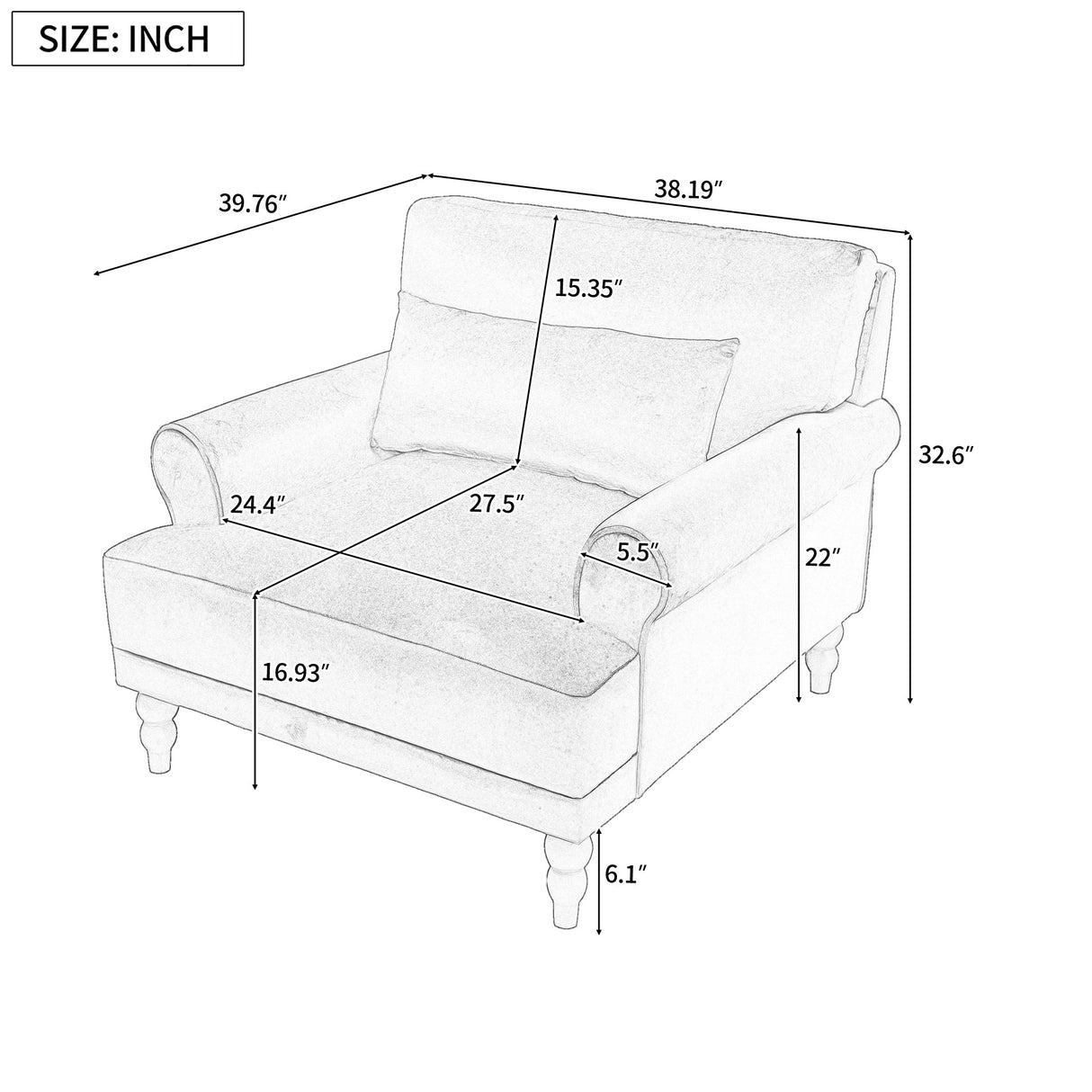 Mirod Elegant Accent Chair