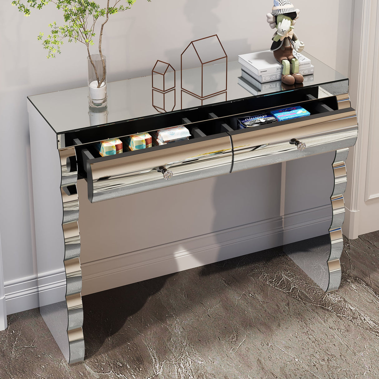 Mirror Console Table
