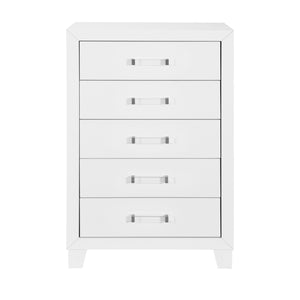 OMODA White 5 Drawer Modern Chest
