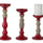 Red-Candle-Holder-with-Wood-Accent-(Set-of-3)-Candle-Holders