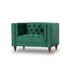 Evelyn - Mid-Century Modern Tufted Back Lounge Chair
