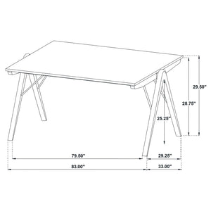 Randolph 79-inch Rectangular Dining Table Sheesham and Brown