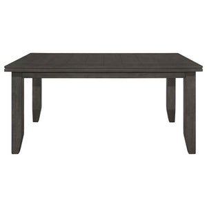 Dexter - Rectangular Plank Top Dining Table - Dark Gray