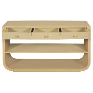 Console Table With 3 Soft Close Drawers & 2 Open Shelves