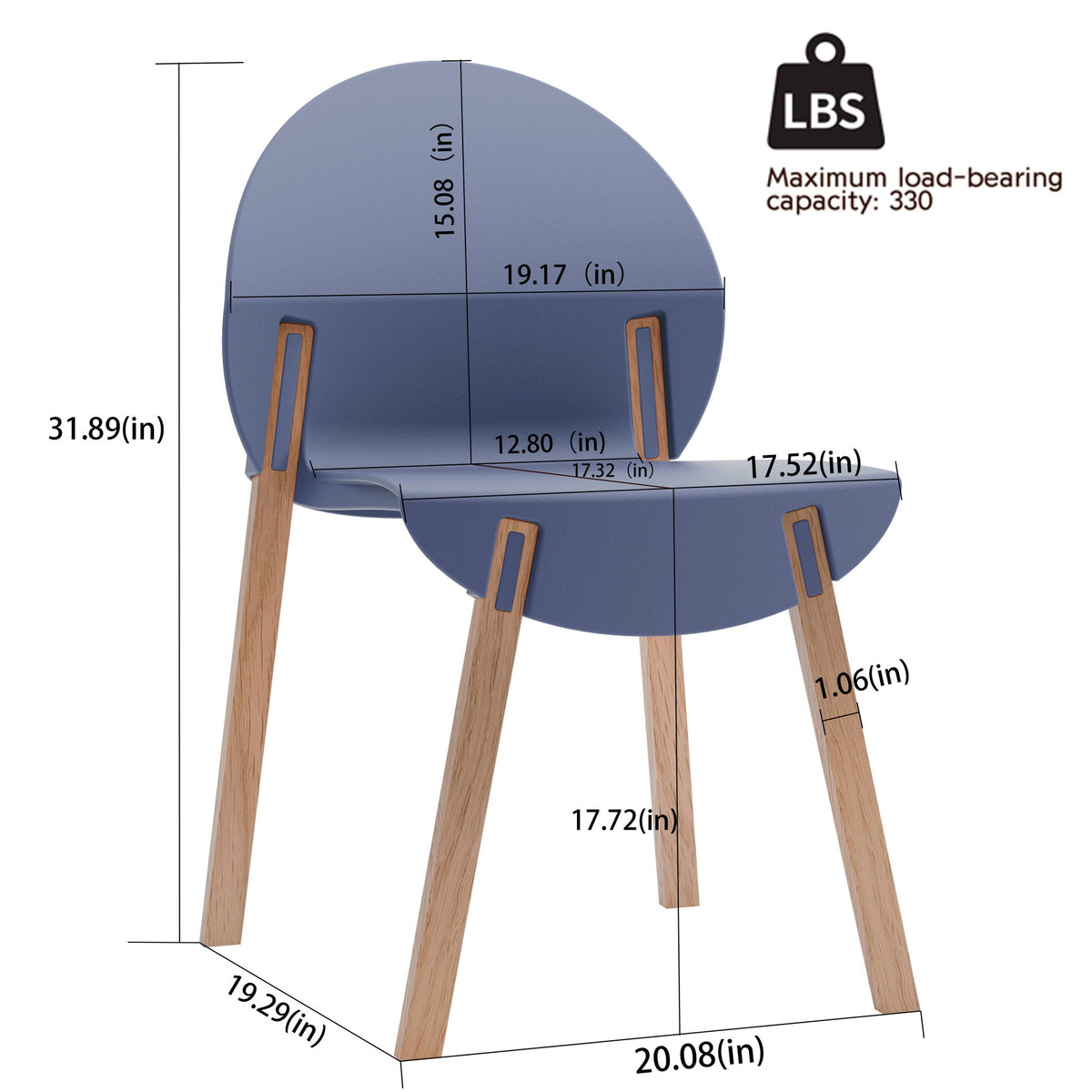 4 Piece Outdoor Set with Folding Table and Single Chairs - Blue, Red, Orange