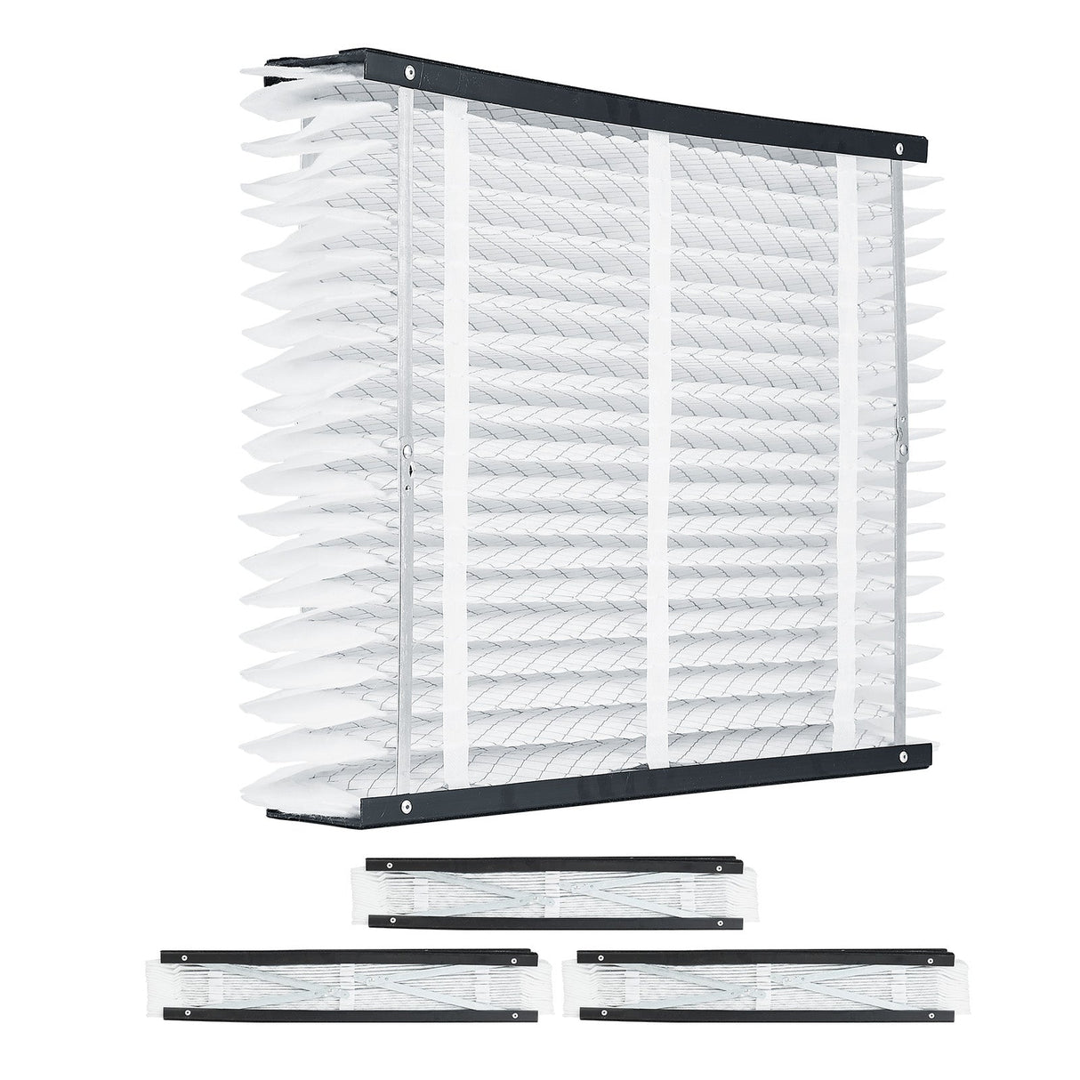 Air Filters MERV 13 Electrostatic Pleated HVAC Furnace Filter 4-Pack 20 x 25 x 4