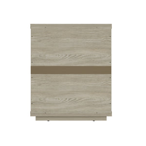 Evelyn - Nightstand With 3 Drawers, Smooth Rounded Edges
