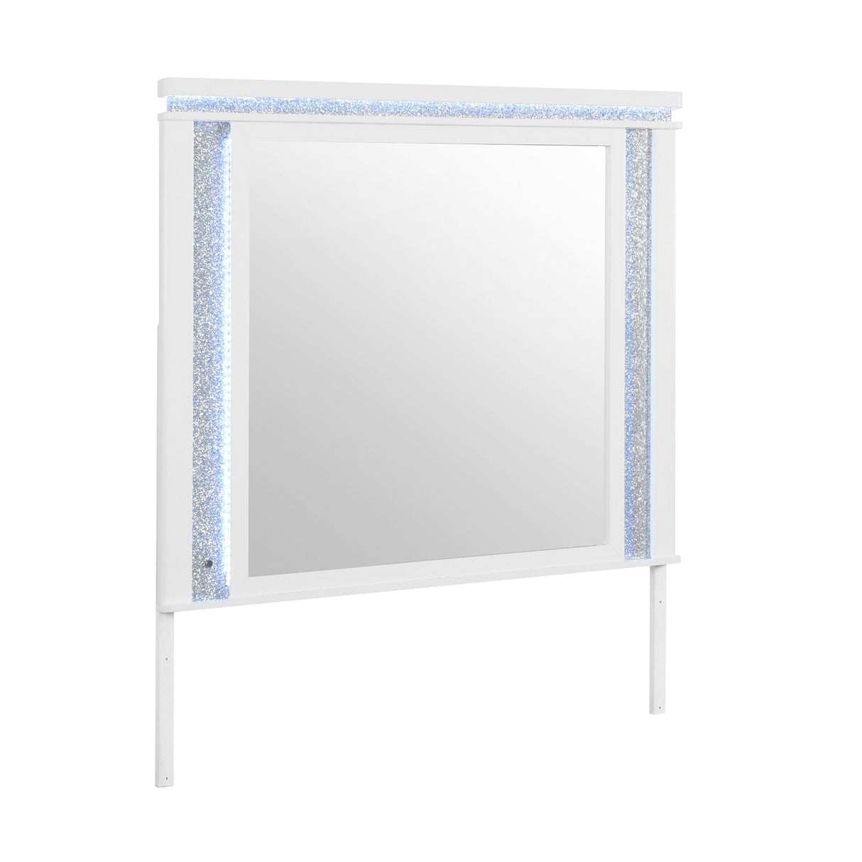 Adalid - 5 Pieces Bedroom Set With LED Lights And Glittered Detailing