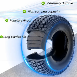 Set of 2 15x6.00-6 Lawn Mower Tires