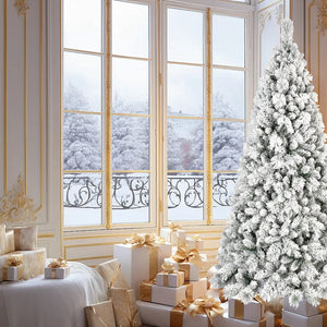 7FT Flocked Christmas Tree with 1060 Tips