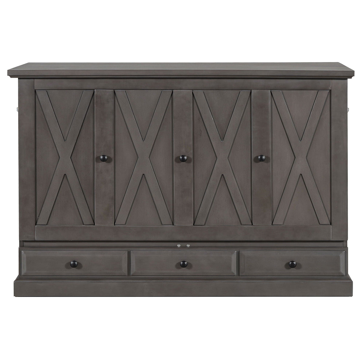 Murphy Bed Chest Cube Cabinet With Charging Station And Large Storage Drawer