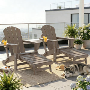Stylish Folding Fire Pit Chair Set of 2