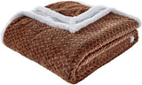 Home essentials braided sherpa blanket