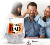 Freezer Whiskey Glass Gift for Dad - Insulated 7oz Frozen Chiller Cup (7oz) Enjoy Ice Cold Scotch and Bourbon - Drinking Gift (Gift Boxed)