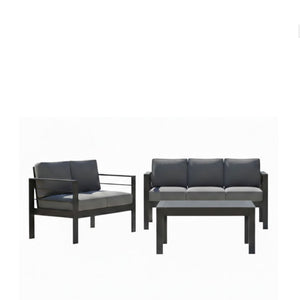 Outdoor Patio Set, All-Weather With Thick Cushions