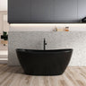 61 Inch Freestanding Solid Surface Soaking Bathtub