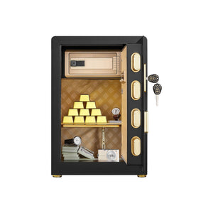 Security Electronic Home Safe With Digital Lock, Removable Shelf, Mute Function, Interior For Documents, Cash, Jewelry