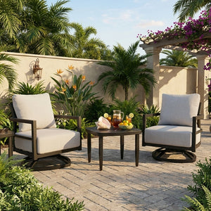 3PC Outdoor Aluminum Patio Furniture Set