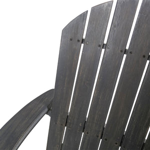 Outdoor Adirondack Rocking Loveseat With Hand Crafted Details