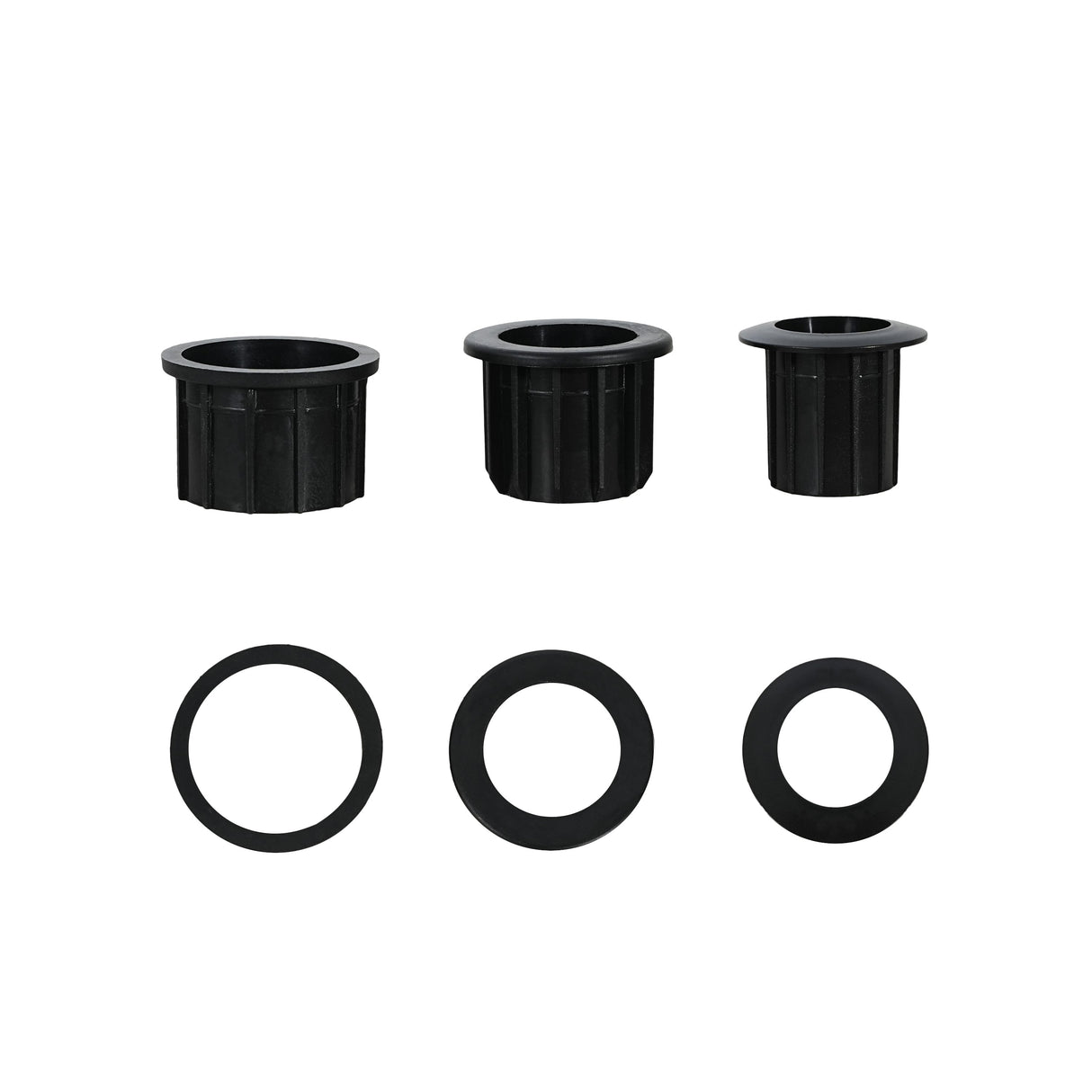 Tess MGO Outdoor Patio Side Table Umbrella Base with Sand-Filling Design White Marble