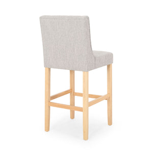 Vienna - Contemporary Fabric Tufted & Wingback Counter Stools (Set of 2)