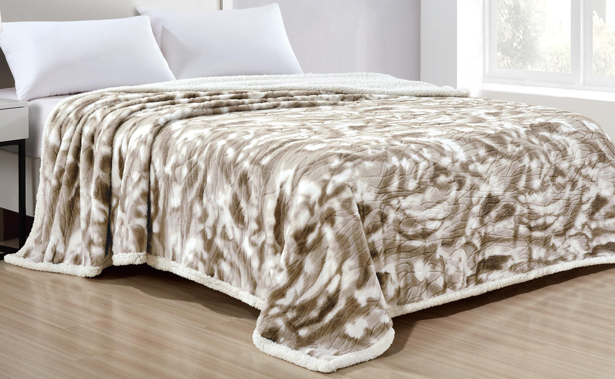 Faith, Hope, Love Home Decor King Size Alaska Faux Fur Sherpa Blanket