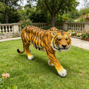 Simulated Tiger Resin Garden Statue