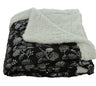 Faith, Hope, Love Home Decor Ultra Lush Silver Rose Reversible Sherpa Throw Blanket