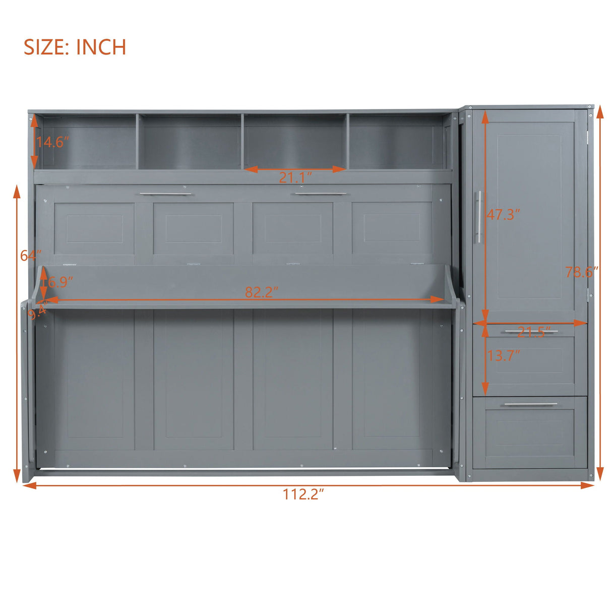 Murphy Wall Bed With Closet And Drawers